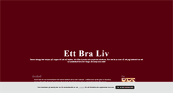 Desktop Screenshot of ettbraliv.blogg.se