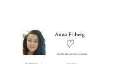 Desktop Screenshot of annafrajberg.blogg.se