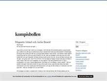 Tablet Screenshot of kompisbollen.blogg.se