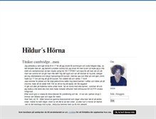 Tablet Screenshot of hildurs.blogg.se