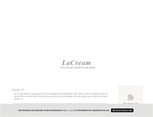 Tablet Screenshot of lacream.blogg.se