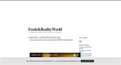 Desktop Screenshot of fredrikrealityworld.blogg.se