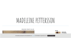 Desktop Screenshot of maddeepettersson.blogg.se