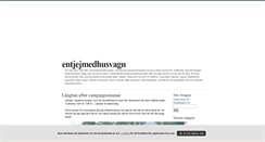 Desktop Screenshot of entjejmedhusvagn.blogg.se