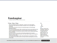 Tablet Screenshot of franskaspisar.blogg.se