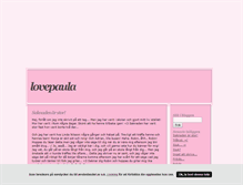 Tablet Screenshot of lovepaula.blogg.se