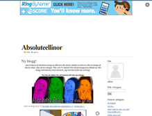 Tablet Screenshot of absoluteellinor.blogg.se