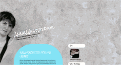 Desktop Screenshot of annawesterdahl.blogg.se