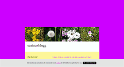 Desktop Screenshot of carinasblogg.blogg.se