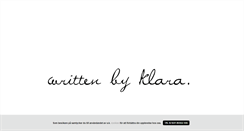 Desktop Screenshot of klaramariamoberg.blogg.se