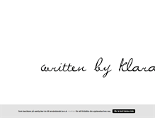 Tablet Screenshot of klaramariamoberg.blogg.se