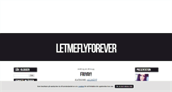 Desktop Screenshot of letmeflyforever.blogg.se