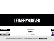 Tablet Screenshot of letmeflyforever.blogg.se
