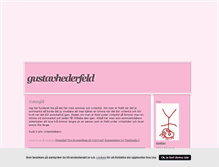 Tablet Screenshot of gustavhederfeld.blogg.se