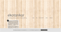 Desktop Screenshot of ekotankar.blogg.se