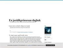 Tablet Screenshot of juridikprinsessa.blogg.se