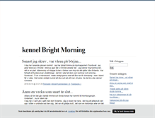 Tablet Screenshot of kennelbrightmorning.blogg.se