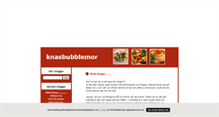 Desktop Screenshot of knasbubblemor.blogg.se