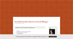 Desktop Screenshot of eselsbruecke.blogg.se