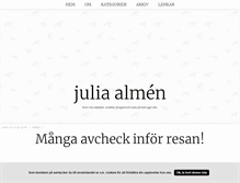 Tablet Screenshot of juliaalmen.blogg.se