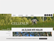 Tablet Screenshot of gyllenliv.blogg.se