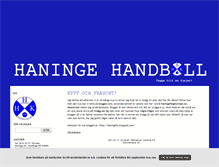 Tablet Screenshot of haningehandboll.blogg.se