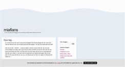 Desktop Screenshot of miafians.blogg.se
