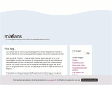 Tablet Screenshot of miafians.blogg.se