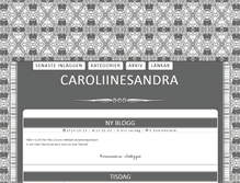 Tablet Screenshot of caroliinesandra.blogg.se
