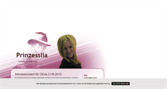 Desktop Screenshot of prinzesslia.blogg.se