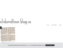 Tablet Screenshot of elinberndtsson.blogg.se