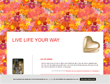 Tablet Screenshot of livelifeyourway.blogg.se