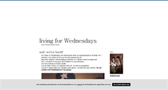 Desktop Screenshot of livingforwednesdays.blogg.se