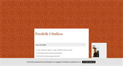 Desktop Screenshot of fredrikiitalien.blogg.se