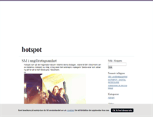 Tablet Screenshot of hotspot.blogg.se