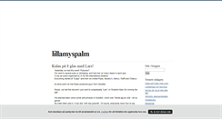 Desktop Screenshot of lillamyspalm.blogg.se