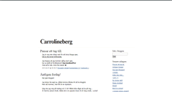 Desktop Screenshot of carrolineberg.blogg.se