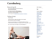 Tablet Screenshot of carrolineberg.blogg.se