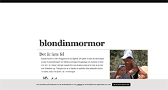 Desktop Screenshot of blondinmormor.blogg.se