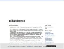 Tablet Screenshot of millandersson.blogg.se