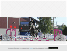 Tablet Screenshot of jolisporthorses.blogg.se
