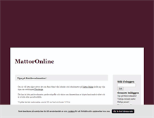 Tablet Screenshot of mattoronline.blogg.se