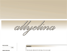 Tablet Screenshot of allyelina.blogg.se