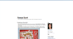 Desktop Screenshot of annaskort.blogg.se