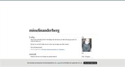Desktop Screenshot of misselinanderberg.blogg.se