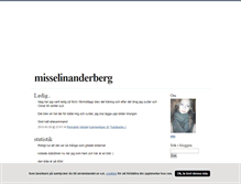 Tablet Screenshot of misselinanderberg.blogg.se