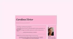 Desktop Screenshot of carolinestartor.blogg.se