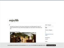 Tablet Screenshot of enjoylife.blogg.se
