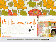 Tablet Screenshot of mittlivsommatte.blogg.se