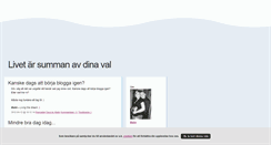 Desktop Screenshot of livetarsummanavdinaval.blogg.se